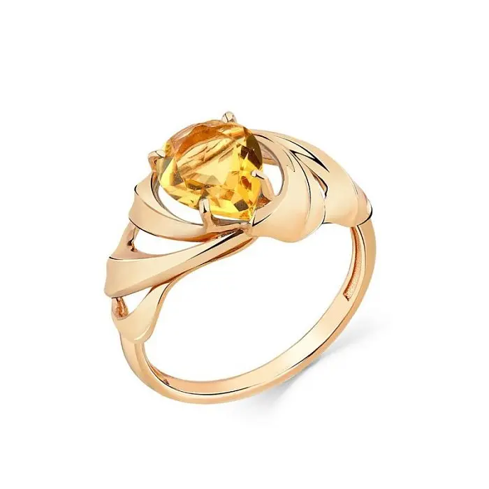 Кольцо декоративное из красного золота