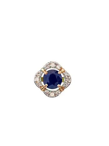 Подвеска бегунок из комбинированного золота