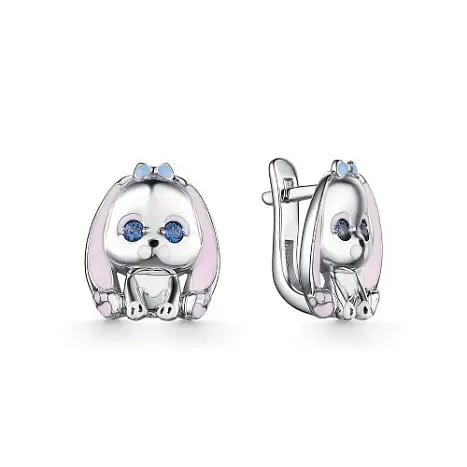 Серьги детские из серебра