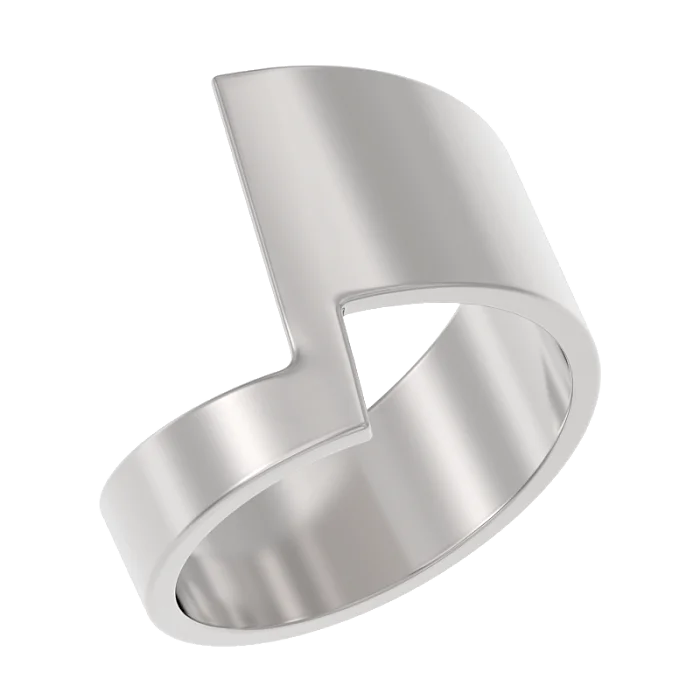 Кольцо декоративное из серебра