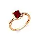 Кольцо декоративное из красного золота