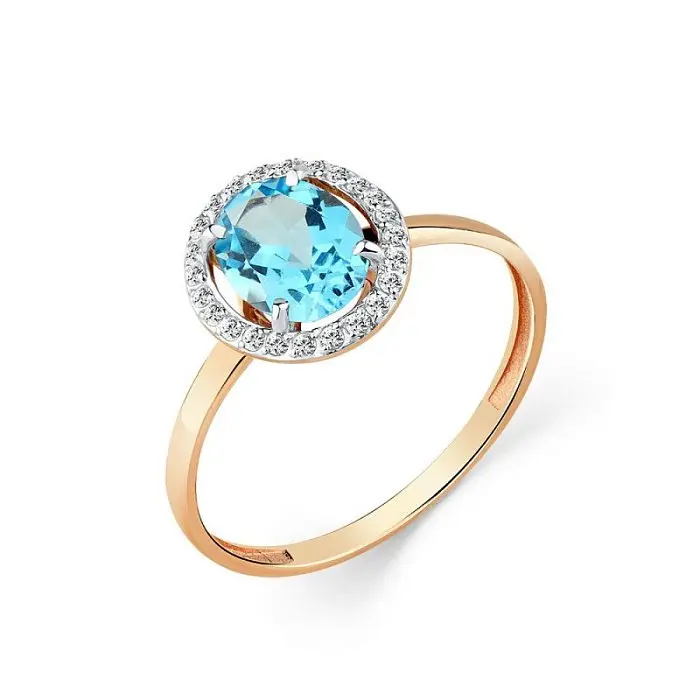 Кольцо декоративное из красного золота