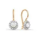 Серьги детские из красного золота