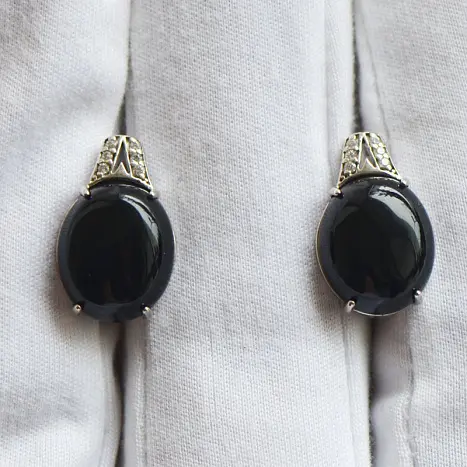 Серьги с английским замком из серебра