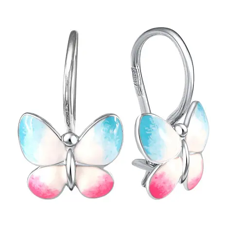 Серьги детские из серебра
