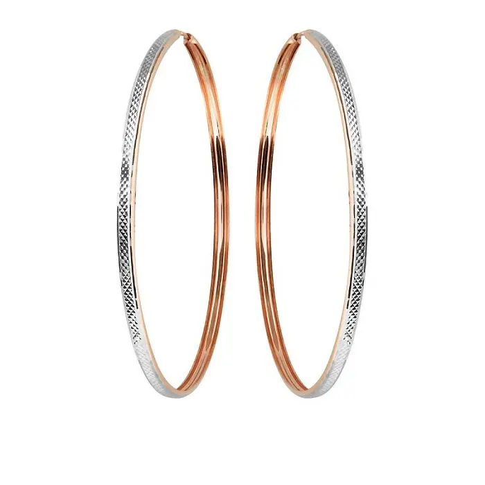 Серьги конго из позолоты