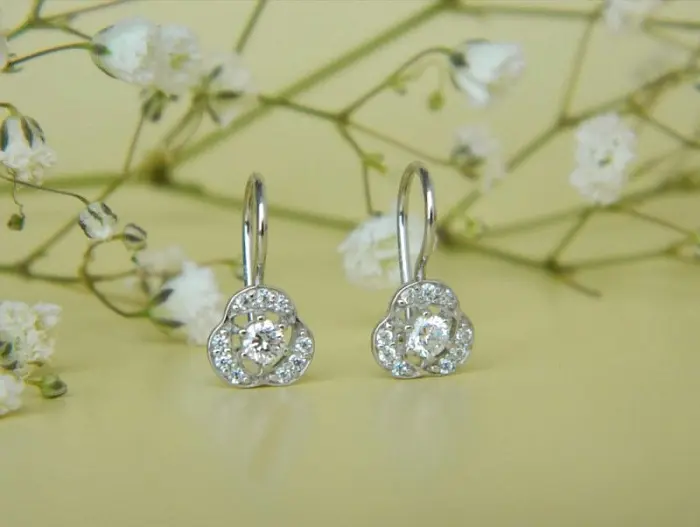 Серьги детские из серебра вид 1