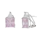 Серьги с английским замком из серебра