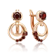 Серьги с английским замком из красного золота