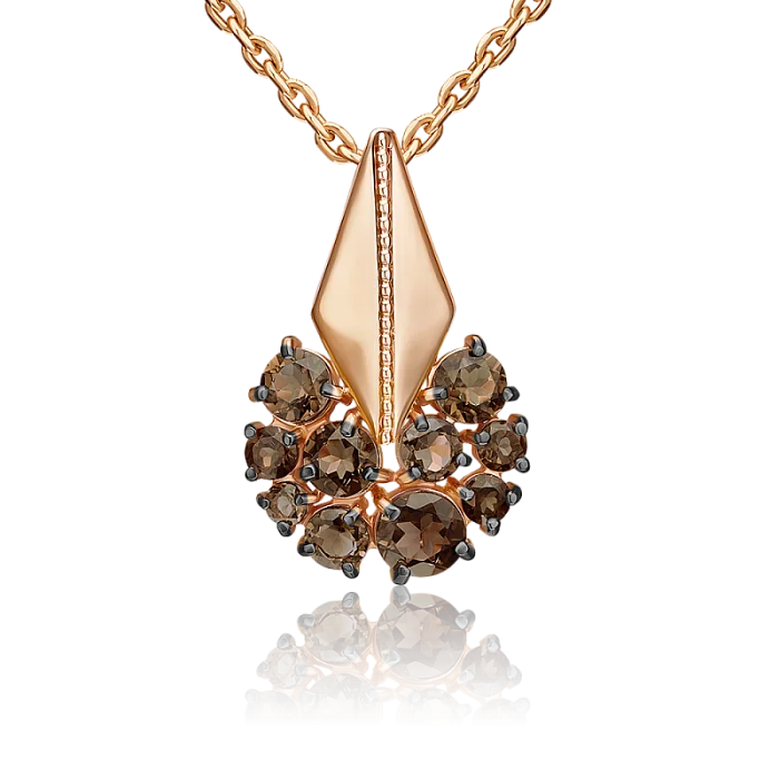 Подвеска декоративная из красного золота