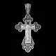 Подвеска крест из серебра