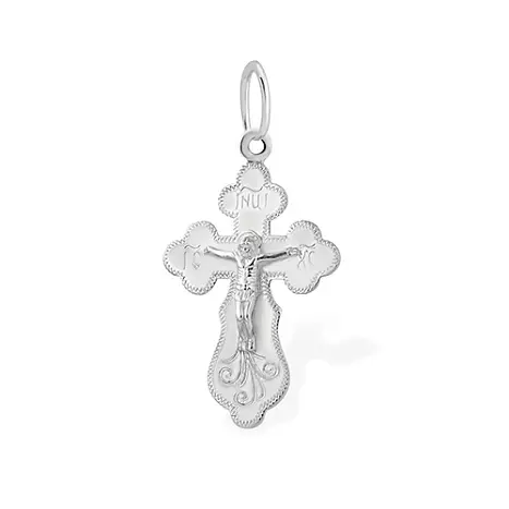 Подвеска крест из серебра