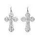 Подвеска крест из серебра