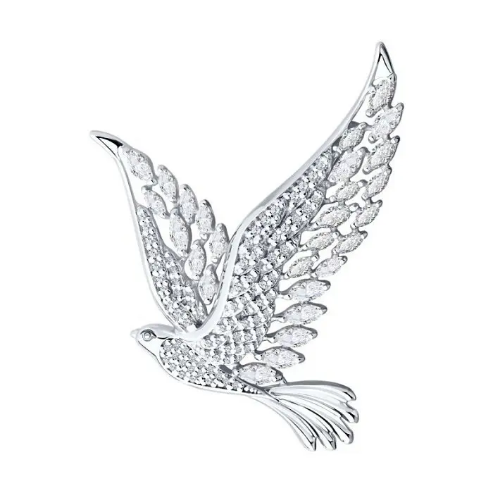 Брошь из серебра