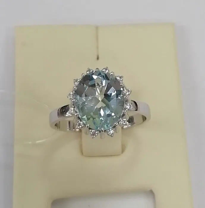 Кольцо декоративное из серебра