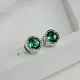 Серьги пуссеты из серебра