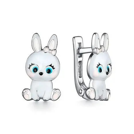 Серьги детские из серебра