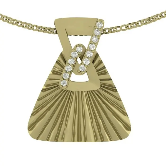 Подвеска декоративная из красного золота