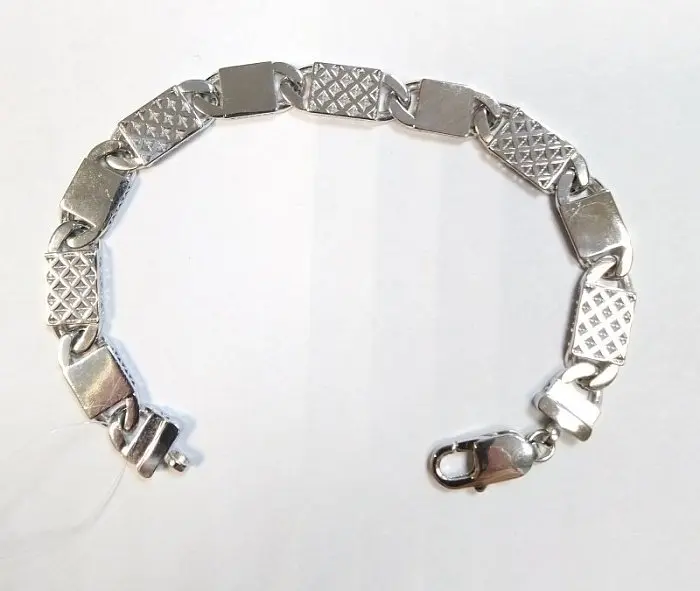 Браслет декоративный из серебра