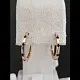 Серьги конго из красного золота