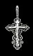 Подвеска крест из серебра