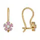 Серьги детские из красного золота