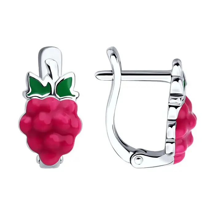 Серьги детские из серебра