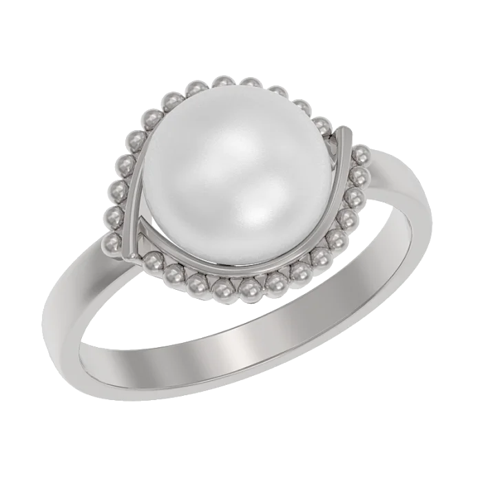 Кольцо декоративное из серебра