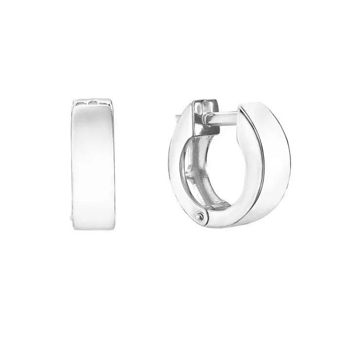 Серьги с английским замком из серебра