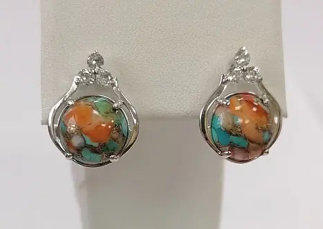 Серьги с английским замком из серебра