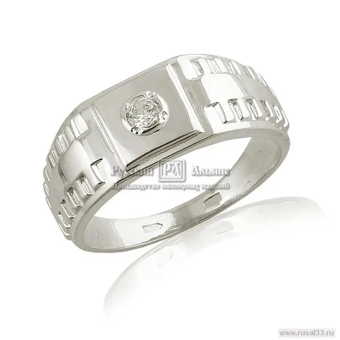 Печатка из серебра вид 1