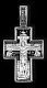 Подвеска крест из серебра
