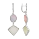 Серьги подвесные из серебра