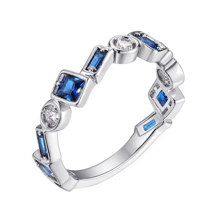 Кольцо декоративное из серебра вид 1