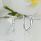 Серьги с английским замком из серебра