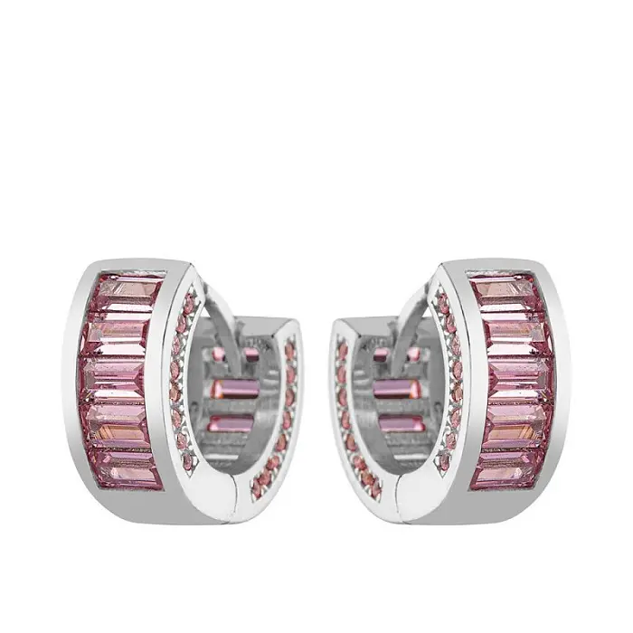 Серьги конго из серебра