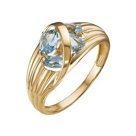 Кольцо декоративное из красного золота