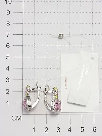 Серьги с английским замком из серебра