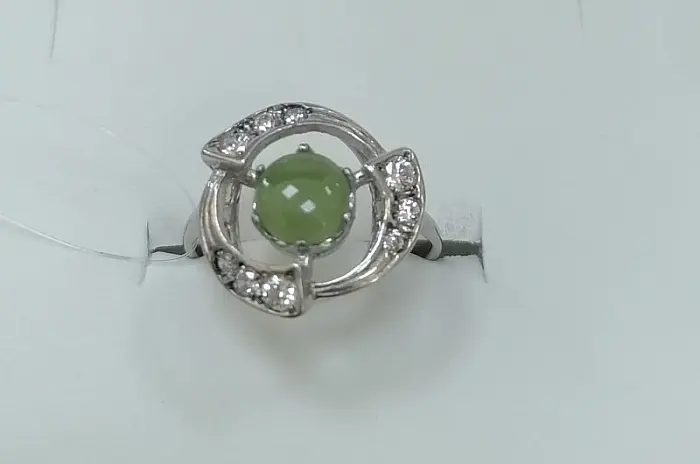 Кольцо декоративное из серебра