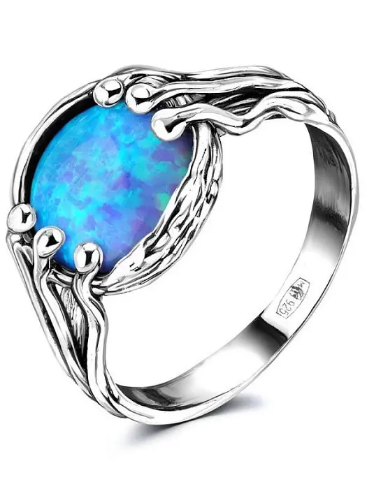 Кольцо декоративное из серебра