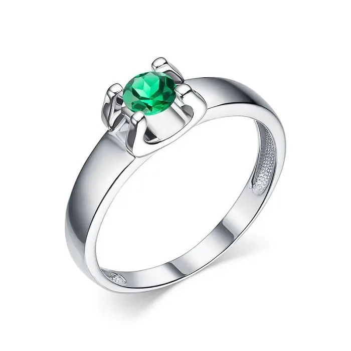 Кольцо декоративное из белого золота