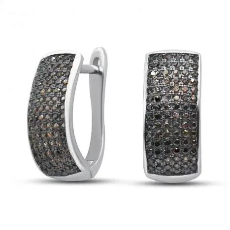 Серьги с английским замком из серебра