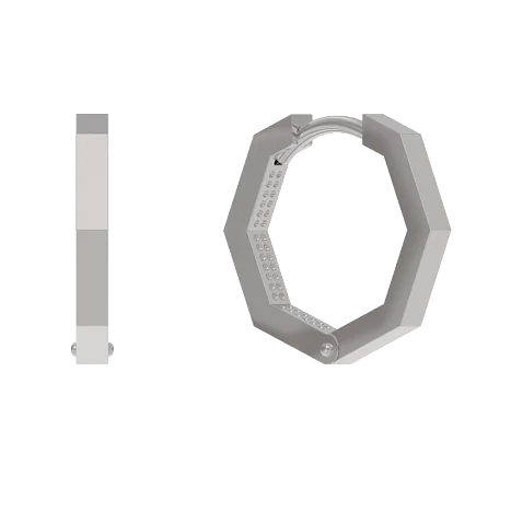 Серьги конго из серебра