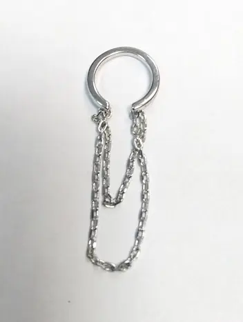 Серьги одиночные из серебра