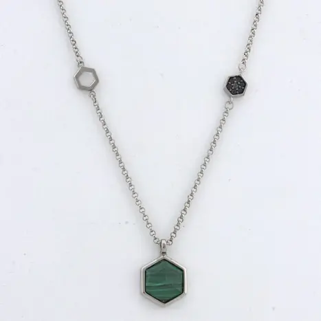 Цепь колье из серебра