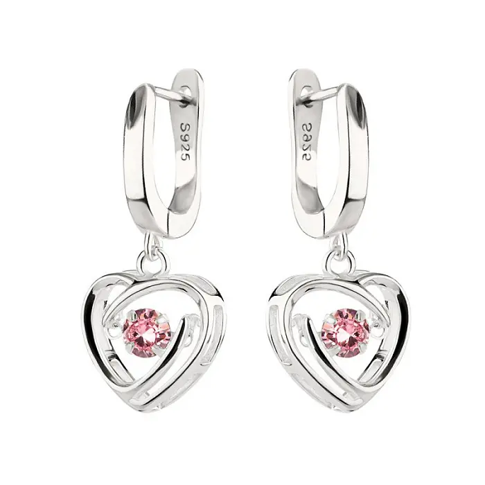 Серьги подвесные из серебра
