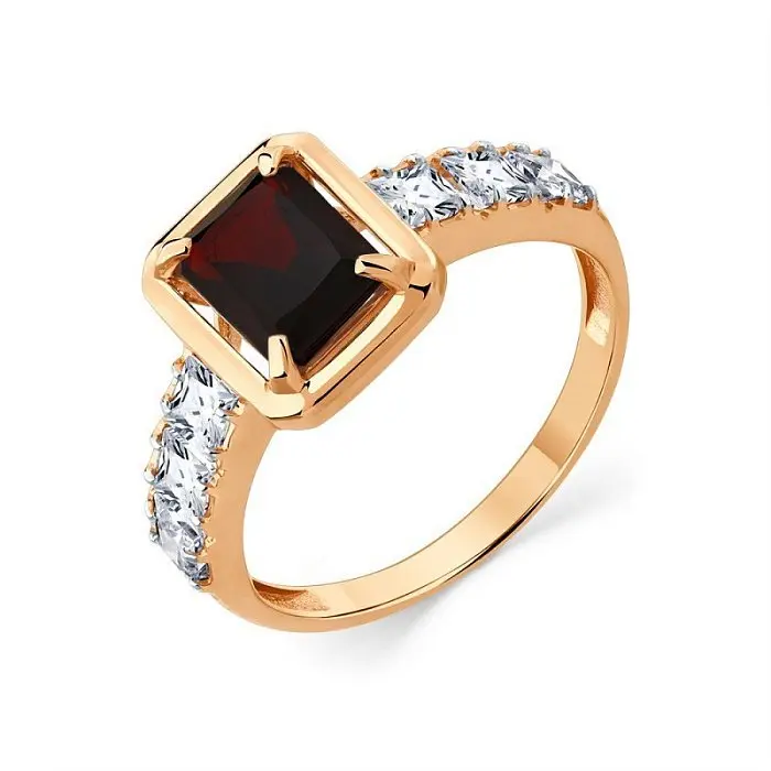 Кольцо декоративное из красного золота