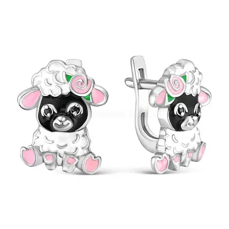 Серьги детские из серебра