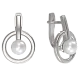 Серьги с английским замком из серебра