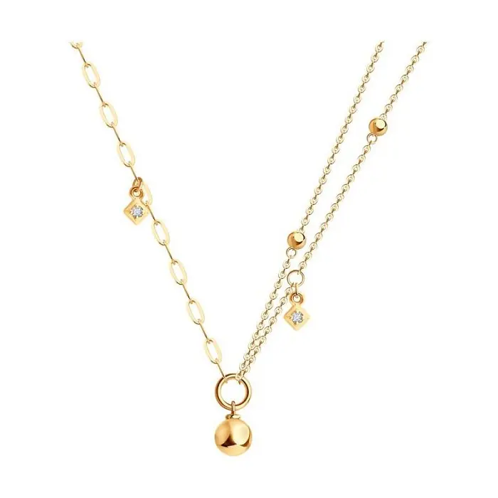 Цепь колье из красного золота